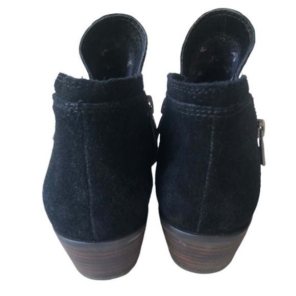 Lucky Brand Suede Leather Black Bootie Boots - Picture 13 of 13